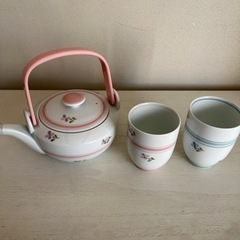 新品　未使用　有田焼　重山　夫婦　急須　湯呑みの画像