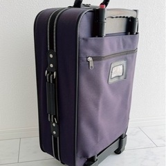 キャリーバッグ ネイビー 紺 ソフトキャリー ２輪キャスター 旅行バッグ スーツケース １～２泊用の画像