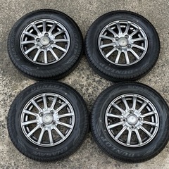 13インチ美品セット！145/80R13ダンロップ20年製サマータイヤ+アルミ4