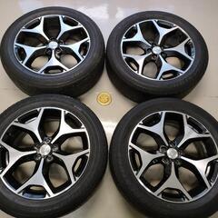 225/55R18 夏タイヤアルミセット フォレスター 2014年製 の画像