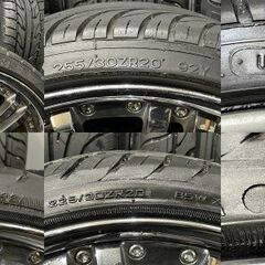 【NANKANG 255/30ZR20 HAIDA 225/30ZR20 】夏タイヤ【WORK REZAX レザックス 20インチ 10J/8.5J5HPCD114.3+50/+44】メッキ 　(VTY571)クレジットカード QRコード決済可能の画像