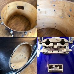 《手渡しのみ》パール バスドラム Pearl WILD WINGシリーズ ブルーの画像