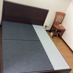 【受け渡し予定あり】収納付きベッド - ワイドダブル (国によっ...