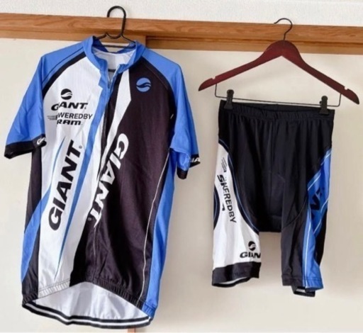 サイクリングセット】GIANTサイクリングジャージ2着、KABUTOヘルメット