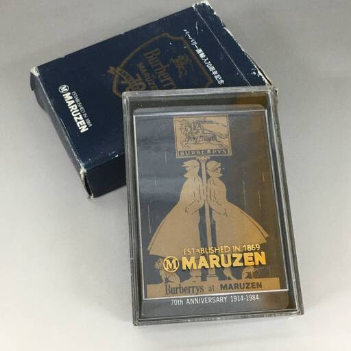 BF3/51　【未使用品】Burberrys バーバリー 直輸入70周年記念 トランプ 保管ケース付き MARUZEN マルゼン プレイングカード