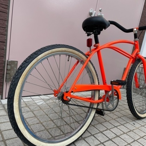 【1台限定】 ビーチクルーザー 自転車 コースターブレーキ 26インチ