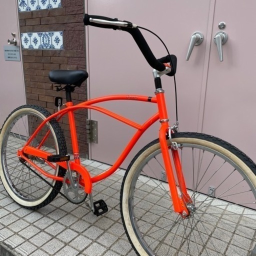 【1台限定】 ビーチクルーザー 自転車 コースターブレーキ 26インチ