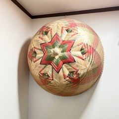 タイ製　手編み　竹製　フードカバー　食卓カバー　