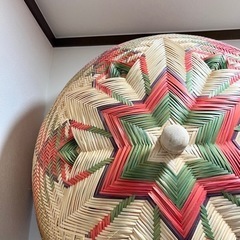 タイ製　手編み　竹製　フードカバー　食卓カバー　の画像