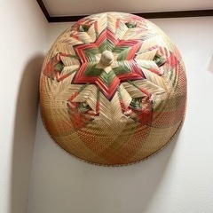 タイ製　手編み　竹製　フードカバー　食卓カバー　の画像