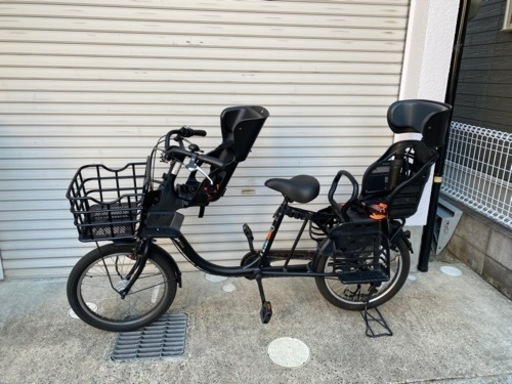 子供乗せ自転車　前後シート付き