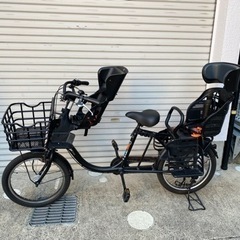 子供乗せ自転車　前後シート付き　