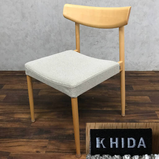 pa2/70 K HIDA 飛騨産業 キツツキ 布張り ホワイトオーク チェア ダイニングチェア 椅子 イス 食堂椅子 インテリア 展示品 ①