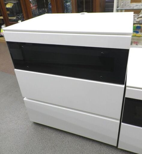 お値下げ！パモウナ テレビ台とローチェストセット 白エナメル 幅160・60㎝ 高グレードモデル テレビボード サイドチェスト　西岡店