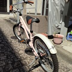 【美品】KhodaaBloom 子供自転車 16インチ ホワイト　補助輪有り コーダーブルーム asson K16（子供用自転車）