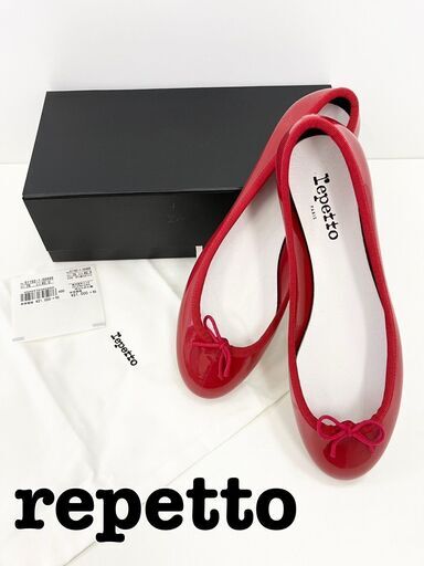 【未使用】レペット Repetto レインシューズ 赤 25.0㎝