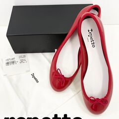 【未使用】レペット Repetto レインシューズ 赤 25.0㎝