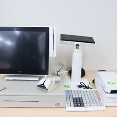【ヤ取終了4/20】≪Ｗ871ジ-④≫ 通電OK NEC/エヌイーシー ツインポス一式 5500Ci/PWPY221W03 ドロア/キーボード/レシートプリンタ等 レジスタ 現状品/難あり