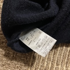 紺色セーター　160サイズ（大人S〜M相当）の画像