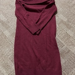 UNIQLO Lサイズ　ワインレッド　ワンピース