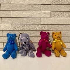 クマ くま 熊 キーホルダー 4体セット クマちゃん bear ベアー