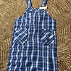 新品　青いエプロン　Mサイズ