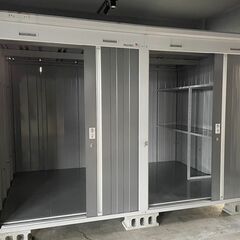 ご成約ありがとうございました！イナバ　連続型物置　2連　NXNシリーズ　高さ2050㎜×幅3100㎜×奥行2310mm 便利な掛金付きの画像