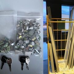 ご成約ありがとうございました！イナバ　連続型物置　2連　NXNシリーズ　高さ2050㎜×幅3100㎜×奥行2310mm 便利な掛金付きの画像