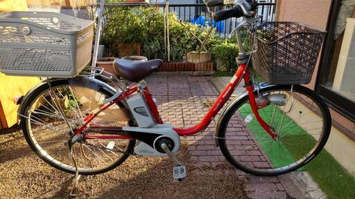 電動アシスト自転車　パナソニック　ビビDX（ViVi DX）　タイヤ新品　説明書付き