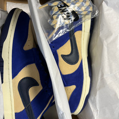 Nike dunk low wmns blue suedeの画像