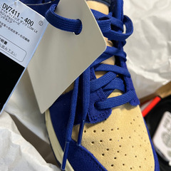 Nike dunk low wmns blue suedeの画像