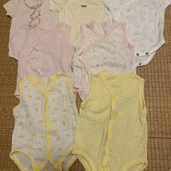 【取引決定】★ブランドあり★女の子ベビー肌着7枚の画像