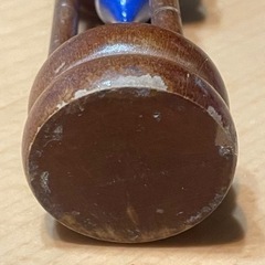 木製 砂時計 3分 傷多数 砂青の画像