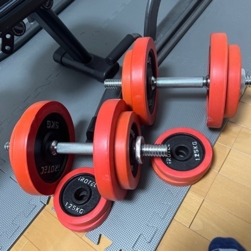 ダンベル20kg×2 チンニングバー　インクラインベンチ