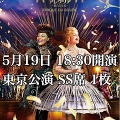 シルクドゥソレイユ　アレグリア　5月19日  チケット　東京公演