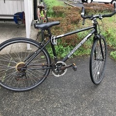 ロードバイク　黒の画像