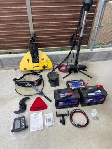 レンタルボート エレキセット 引取限定 茨城 X3 無段階 魚探ライブウェル追加