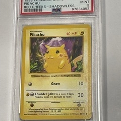 毎日450円値下【PSA9】ピカチュウ 英語 レッドチーク シャ...