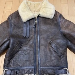AVIREX  USAムートンジャケット B-3 ボア レザージ...
