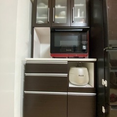 食器棚　（美品）　ニトリ　レジューム　コンセント付きの画像