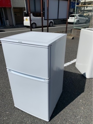 配送可能　アイリスオーヤマ 2ドア冷凍冷蔵庫　 IRR-A09TW-W・ホワイト(D)