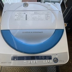 配送可能 シャープ SHARP ES-GE55P-A [全自動洗濯機（5.5kg） ブルー系]