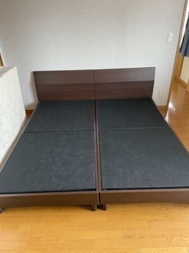 ベッドフレームのみ　シングル2つセット