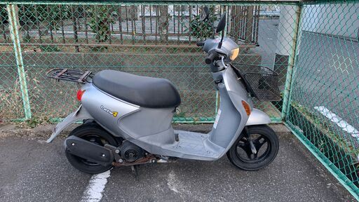 スズキ レッツ4(CA45A) シルバー中古 自賠責 / ヘルメット / U字ロック付き