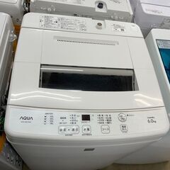 中古 6.0kg 送風乾燥 全自動洗濯機 アクア AQW-S6E7 2019年製 高