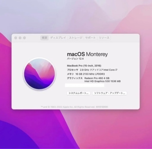 MacBook Pro 15inch 2TB❗️値下げ中　19日まで