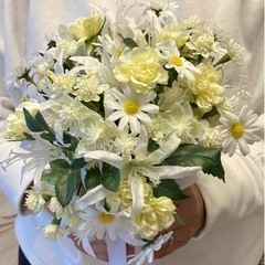 ウェディングフォトに★造花ブーケ&ブートニアの画像