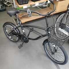 売りきれました【中古自転車】ミニビーチ 20インチ 外装6段 艶消し黒