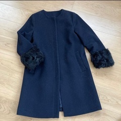 ノーカラーコート&ラビットファー　ROPEの画像