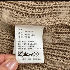 ノーカラーコート&ラビットファー　ROPEの画像